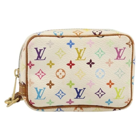 LOUIS VUITTON Monogram Multicolor Trousse Wapity Pouch White M58033 Auth 142993 - Picture 14 of 16